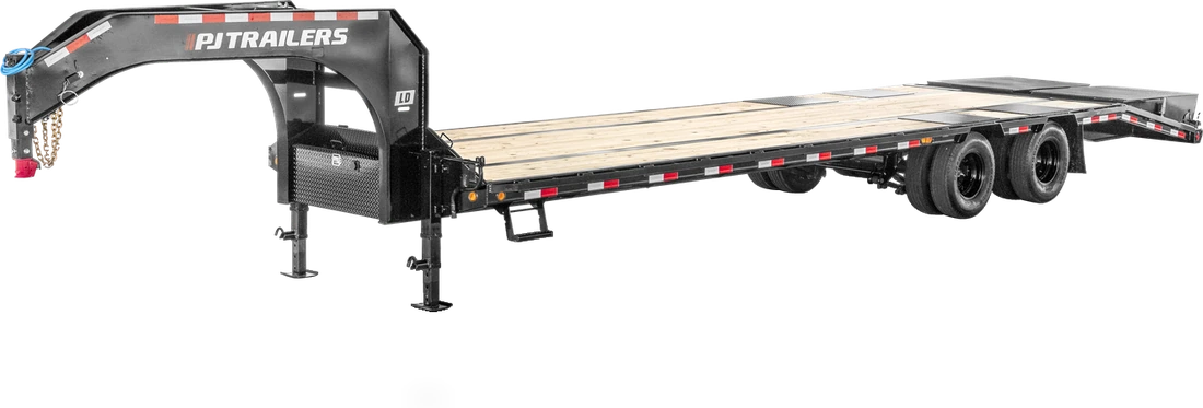PJ flatbed gooseneck trailer